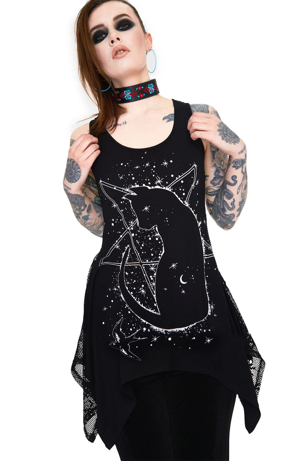 Tanktop Cosmic Cat Longline