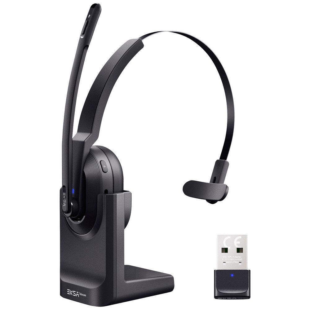 EKSA EKSA H5 On Ear Headset Bluetooth® Schwarz Mikrofon-Rauschunterdrücku Kopfhörer