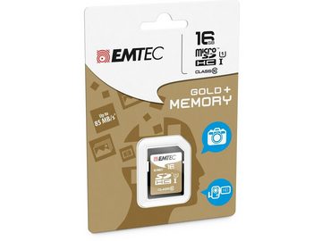 EMTEC EMTEC SDHC 16GB Class10 Gold + Micro SD-Karte