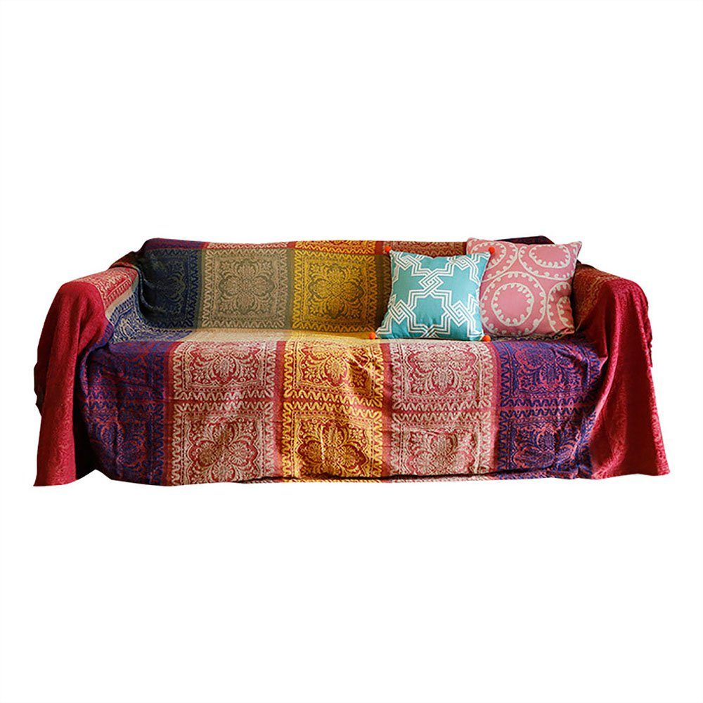 Wohndecke Decke Sofa Flauschig Rot Tibet Red 150 x 190 cm, CTGtree