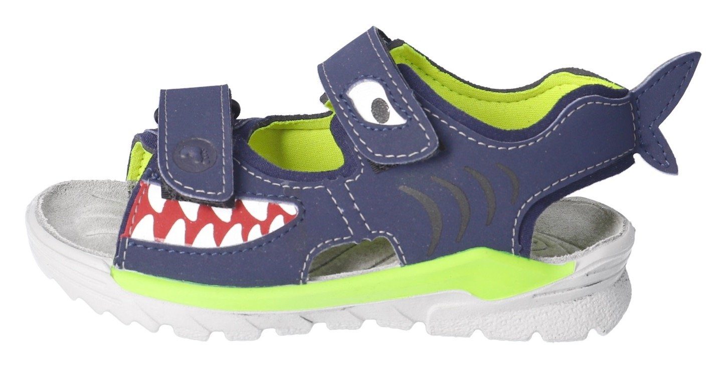 Ricosta Shark Sandale Klettverschluss blau mit