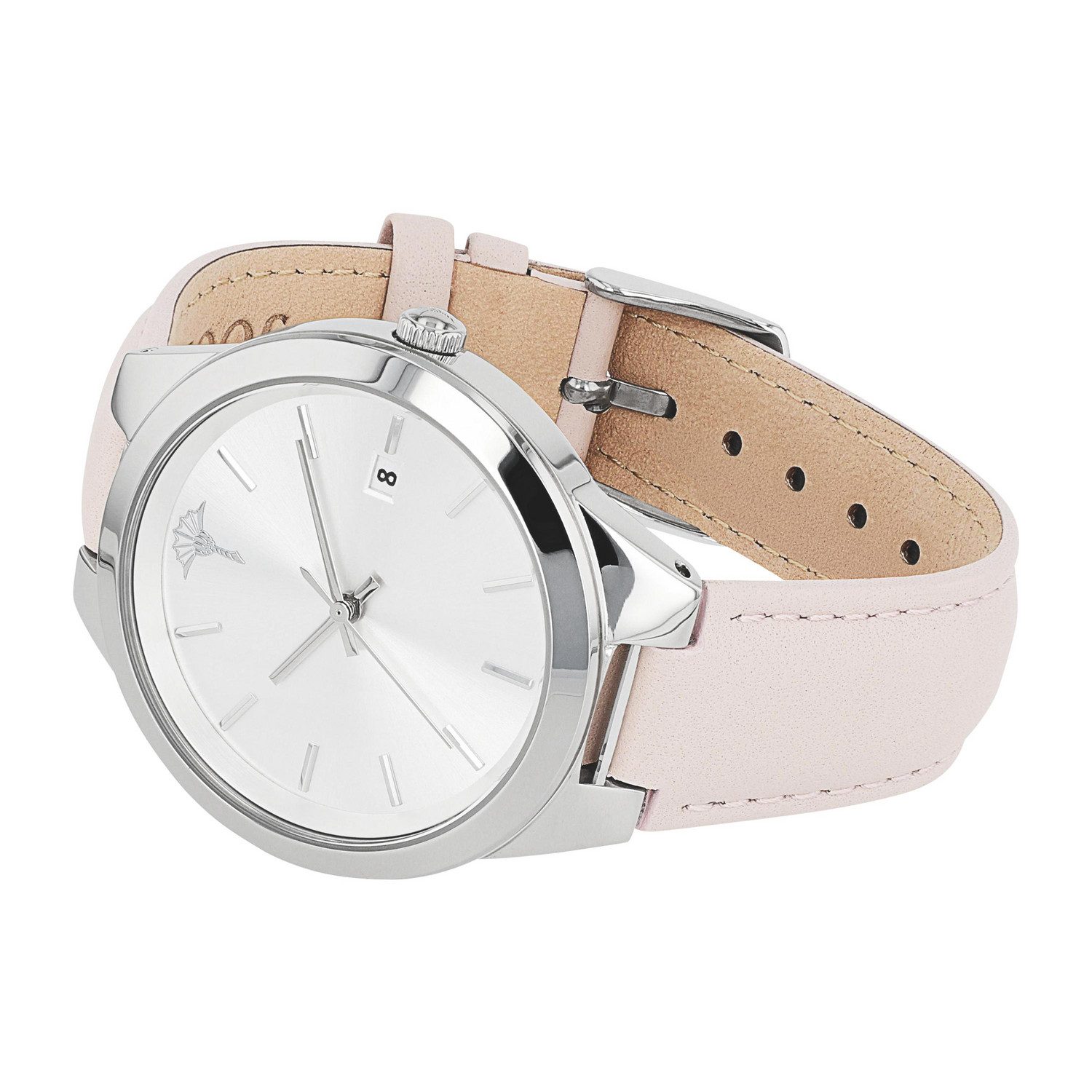 JOOP! Quarzuhr 2100486, Armbanduhr, Damenuhr, Lederarmband, analog, Jahr, Monat