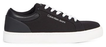 Calvin Klein Jeans CLASSIC CUPSOLE LOW LTH IN DC Sneaker mit seitlichem Logoschriftzug, Freizeitschuh, Halbschuh, Schnürschuh