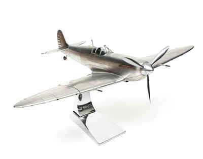Brillibrum Modellflugzeug »Modellflugzeug Supermarine Spitfire Plus Ständer Detailgetreu Metall Groß Flugzeug Bausatz Indoor Geschenke Geschenkidee«