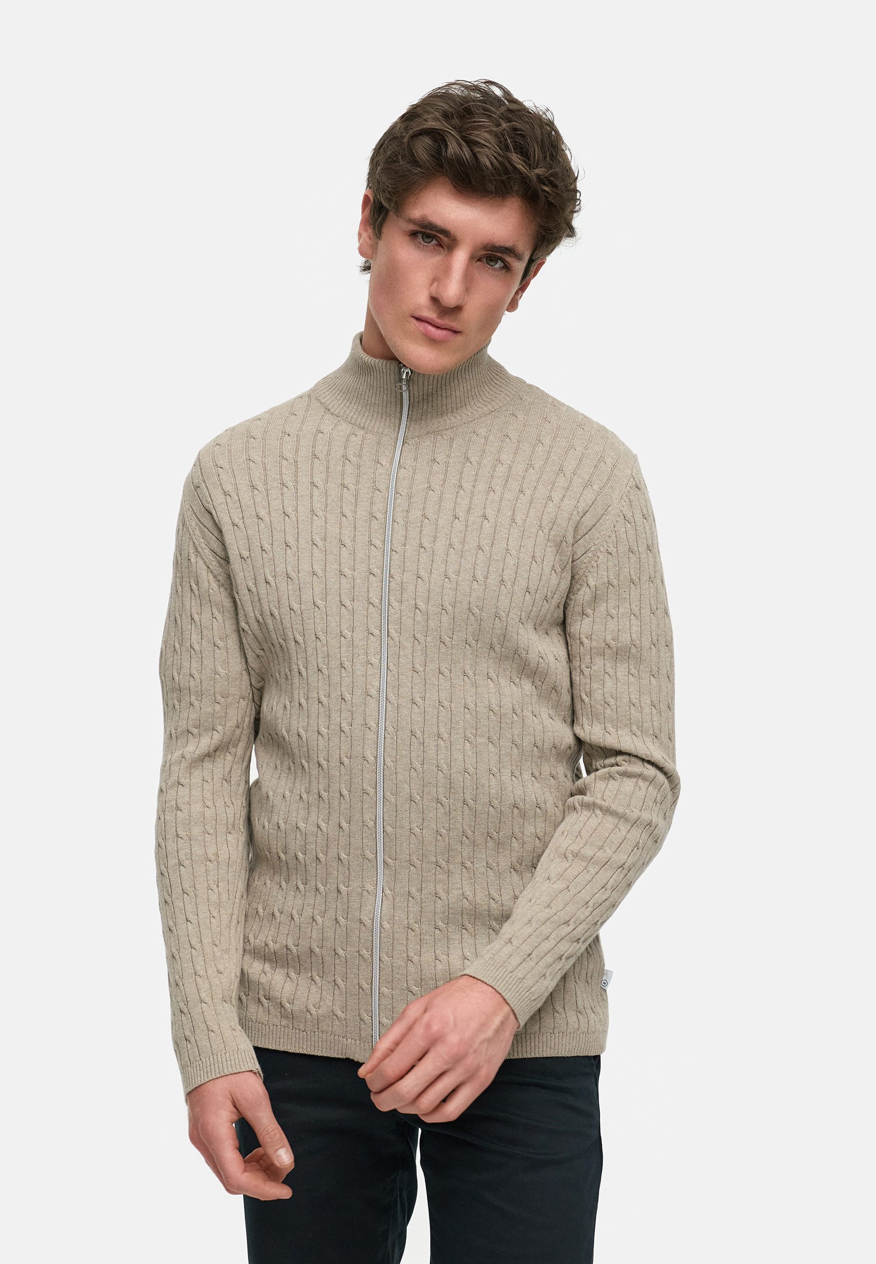 Kronstadt Strickjacke KSCable Zip aus hochwertigem günstig online kaufen