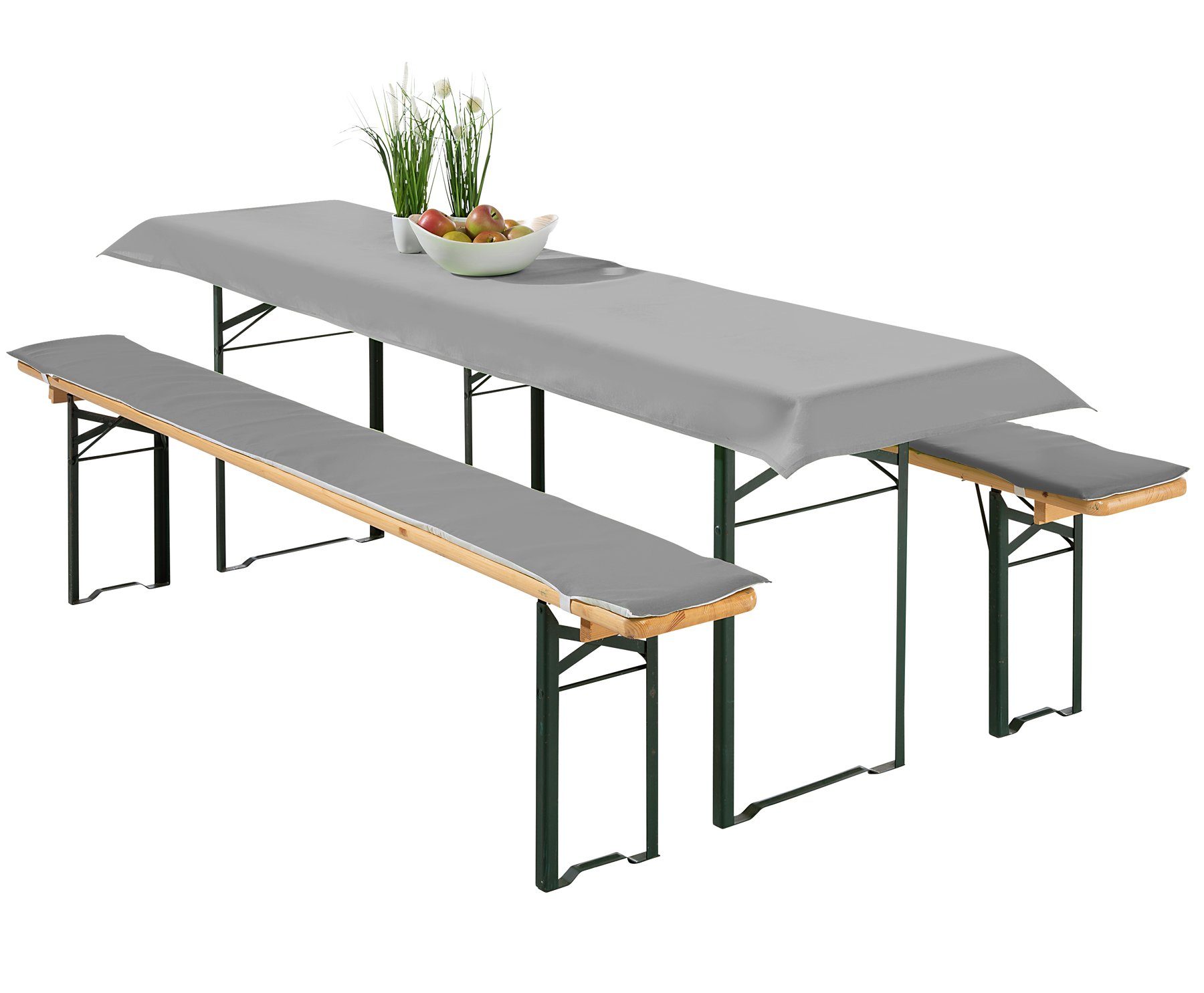 heimtexland Hussen-Set Bierzeltgarnitur Polster Deko Auflagen Set 3-tlg, 2 günstig online kaufen