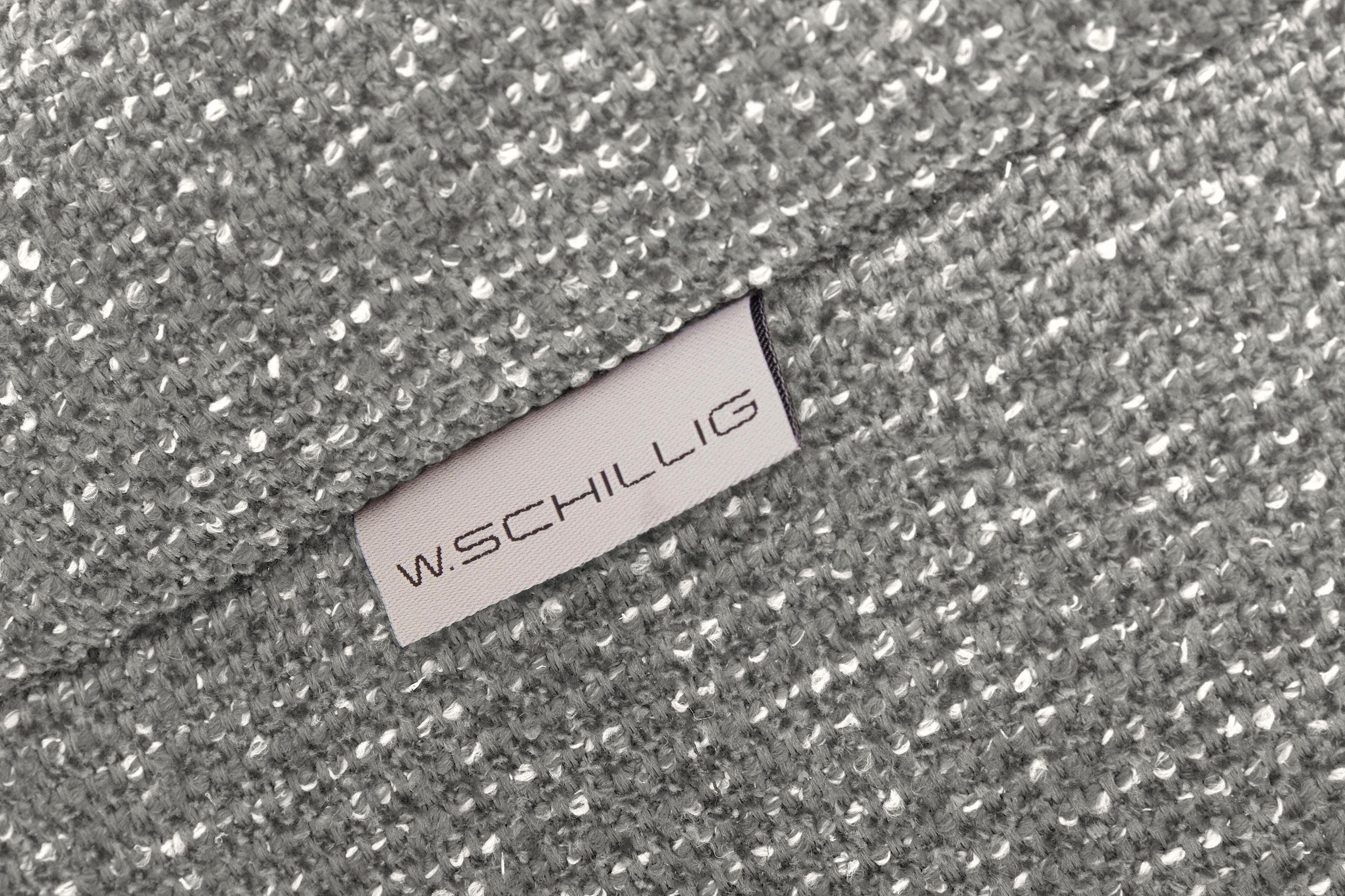 W.SCHILLIG Ecksofa finn, Designsofa mit tollem Sitzkomfort, bequem, L-Form, German Design Award 2016, Fußgestell Nussbaum natur, Breite 281 cm