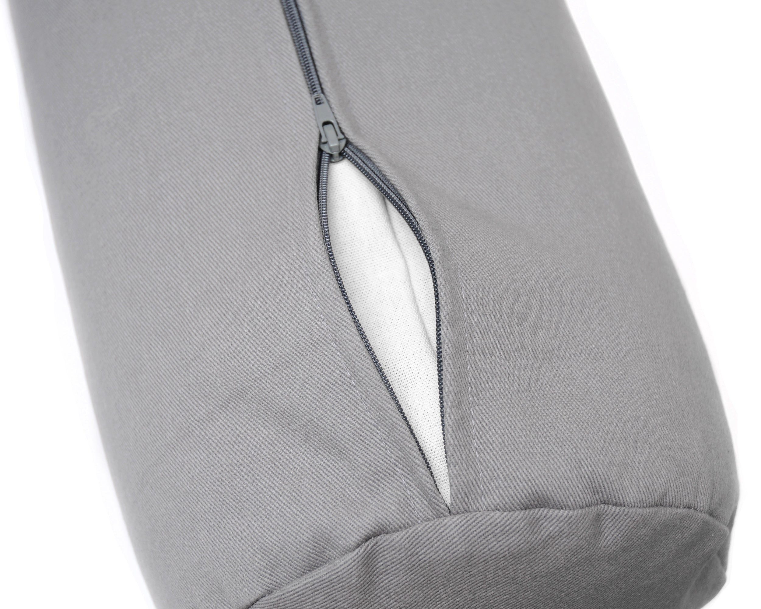 Yogistar Yogakissen Yoga-Bolster yin - rund - Samtosha - organic cotton, Hochwertiges Yoga-Bolster aus nachhaltigen Materialien