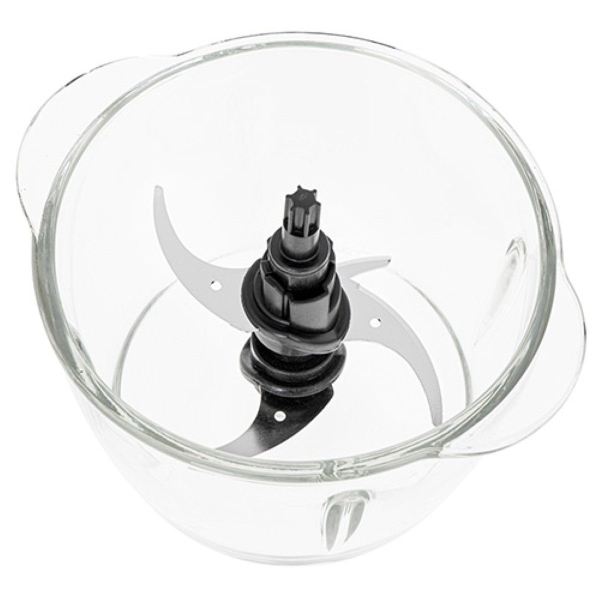Adler Zerkleinerer AD 4082 1,2 L Glasschüssel & Edelstahlklingen, Schwarz, 550 W, Pulsfunktion, Anti-Rutsch-Ring, Überhitzungsschutz