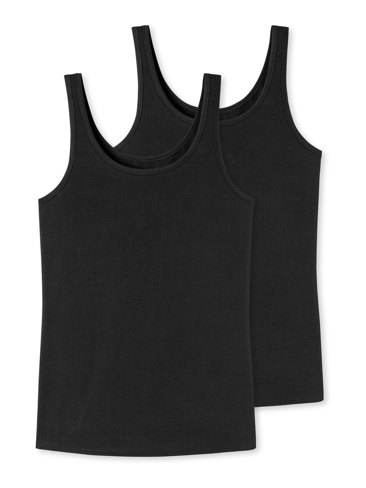 uncover by SCHIESSER Trägertop "UNCOVER Cotton", (2er Pack), tiefer Rundhal günstig online kaufen