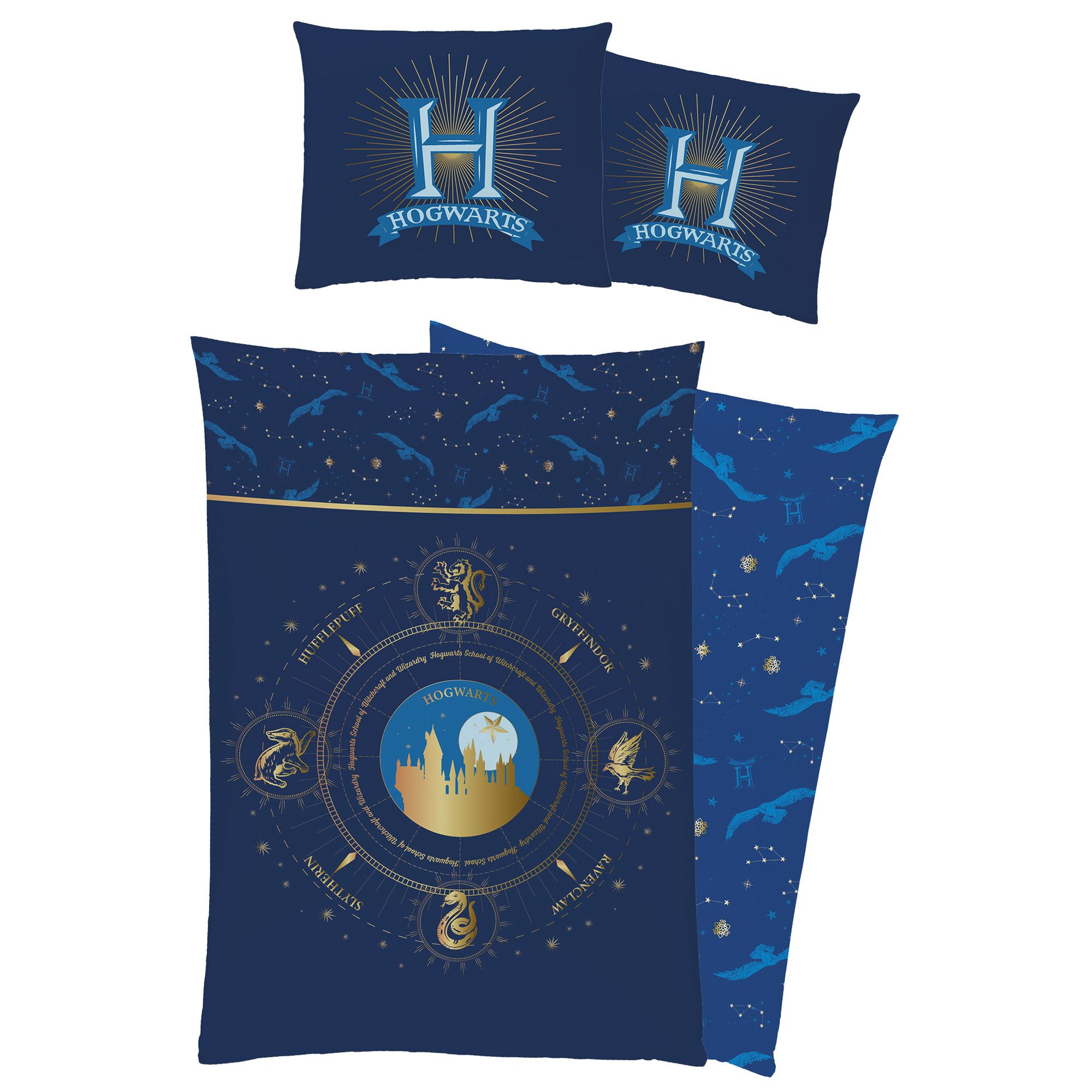 BERONAGE Kinderbettwäsche Harry Potter Sternenbild Bettwäsche Biber/Flanell günstig online kaufen