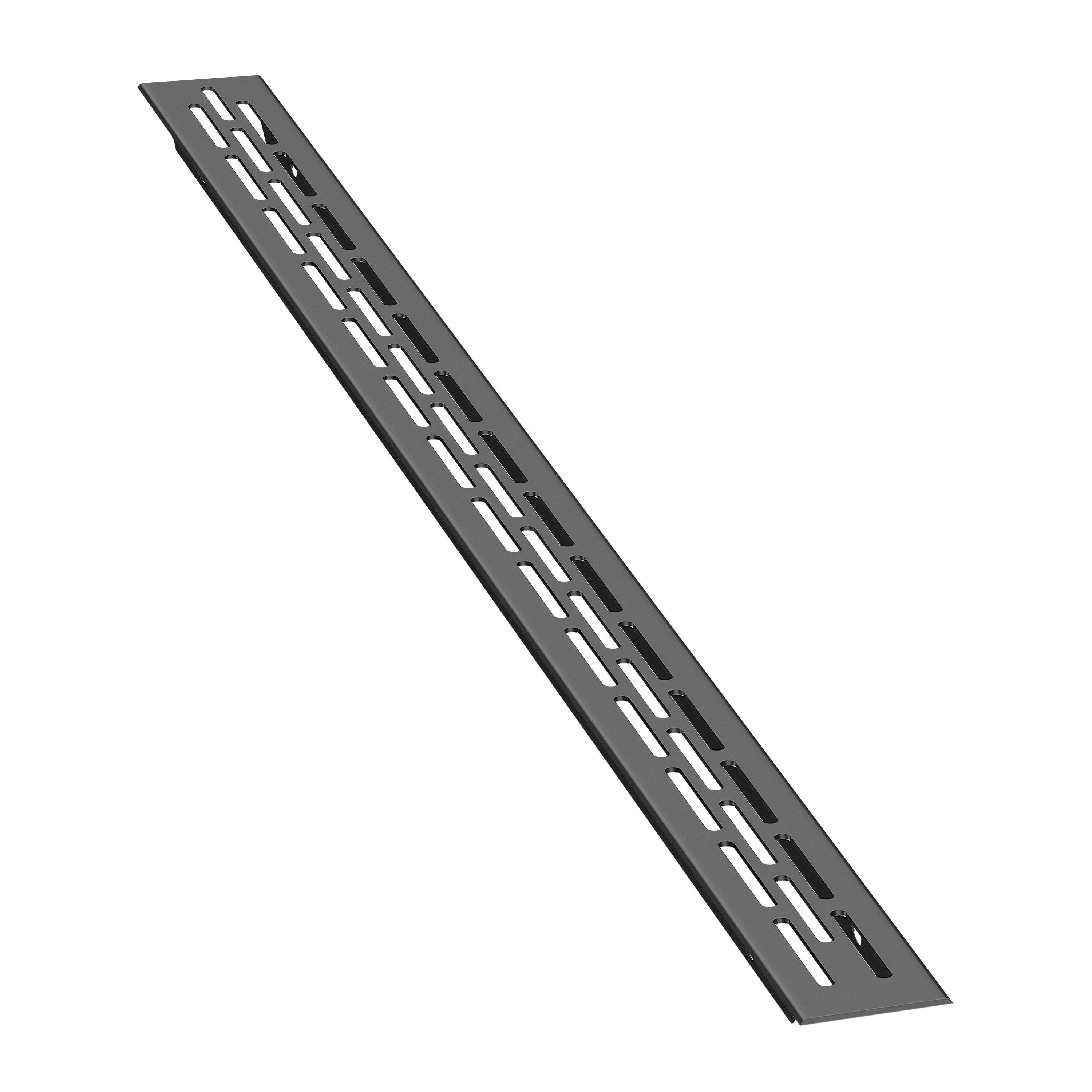 sossai® Lüftungsgitter Aluminium Belüftungsgitter Türgitter in Schwarz (1 St)