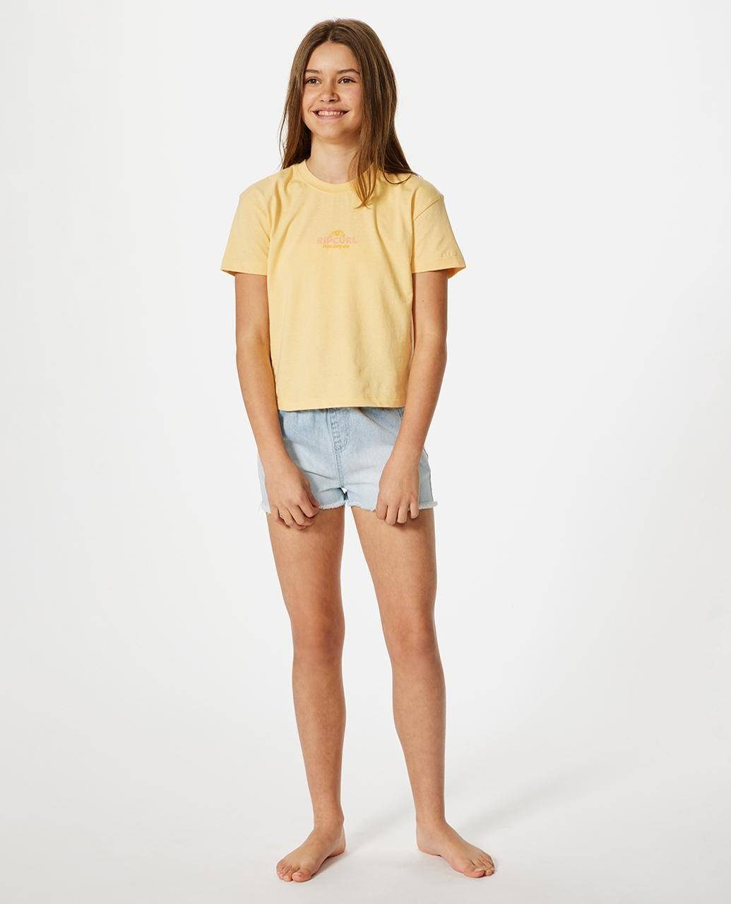 Rip Curl T-Shirt T-Shirt Summer für Kurzes Rain Mädchen