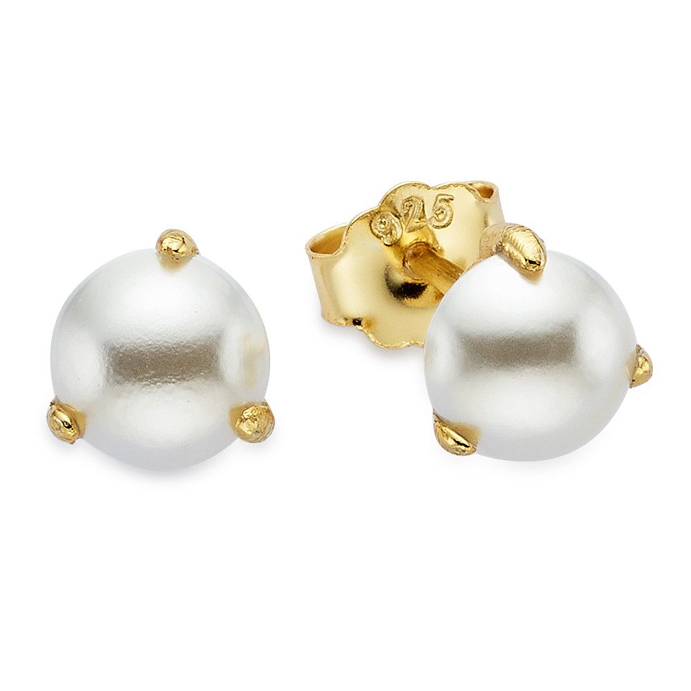 Aniston JEWELRY & WATCHES Paar Ohrstecker Schmuck Geschenk Silberohrstecker, mit Muschelkernperle (synth)