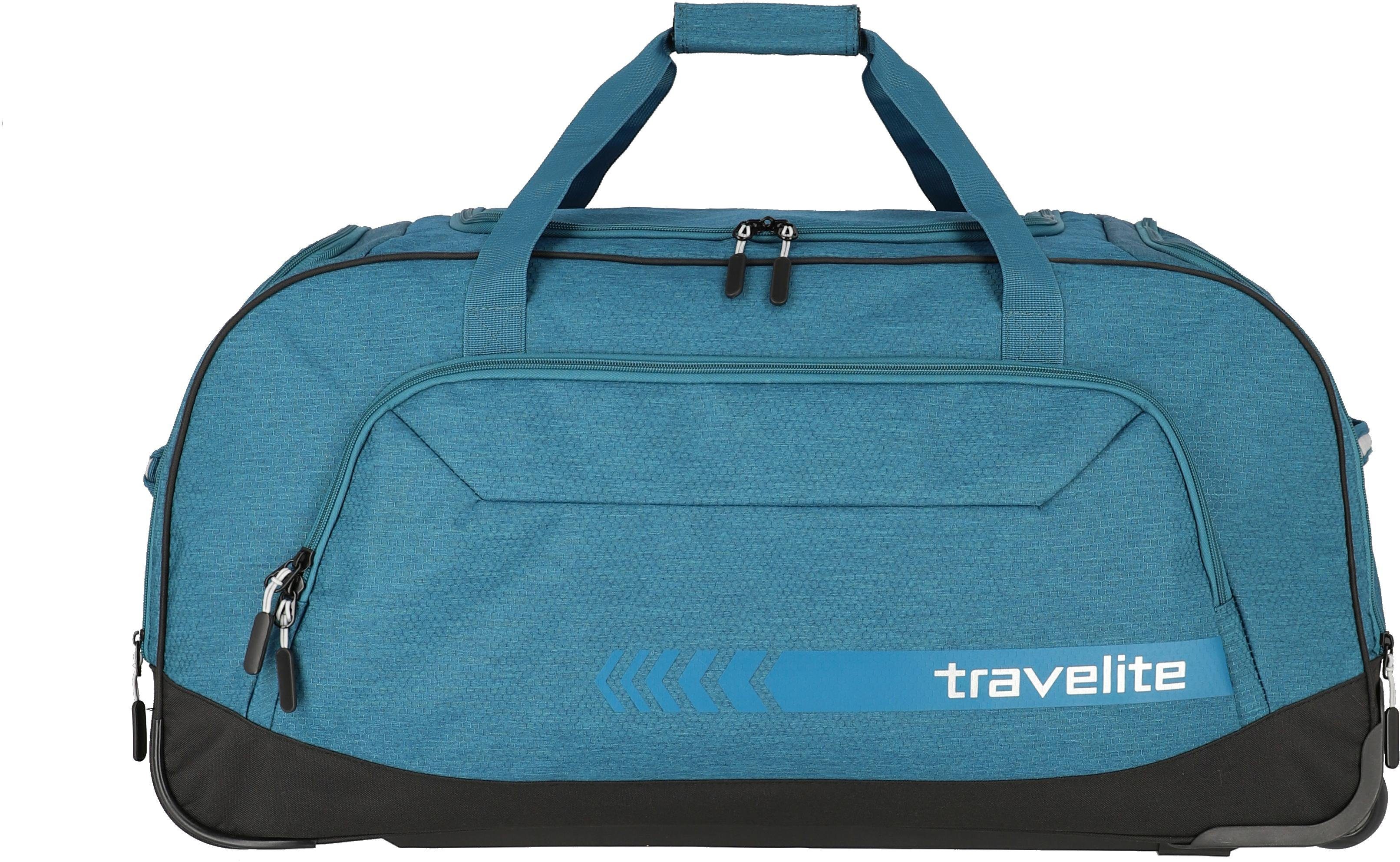 travelite Reisetasche Kick Off mit petrol cm, XL, Trolleyfunktion 77