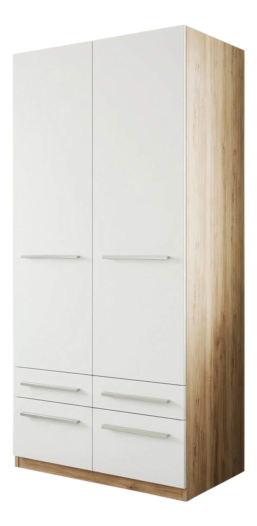 priess Kleiderschrank Schrank Garderobe Wäscheschrank Barcelona in 5 Breiten viel Stauraum, geräumige Schubkästen, mit Spiegel, MADE IN GERMANY