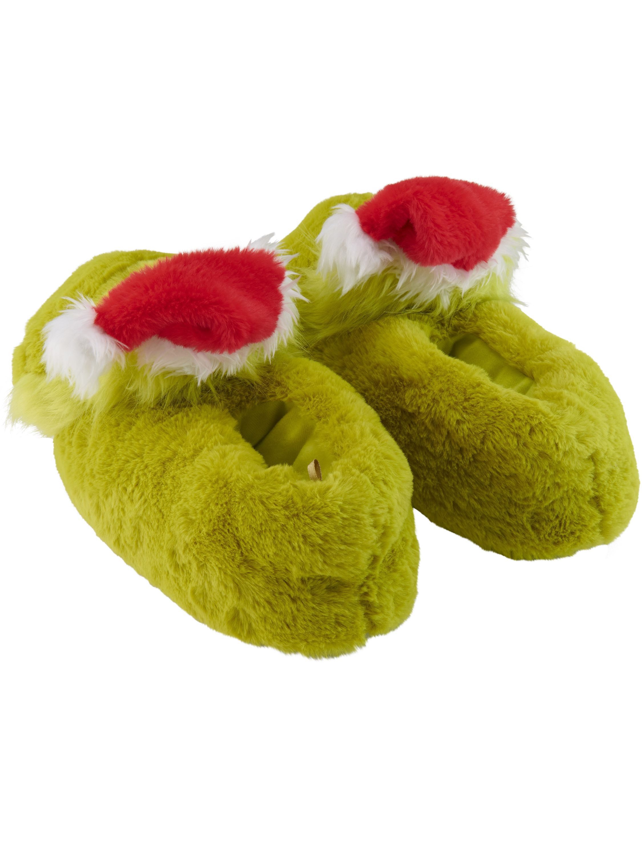 United Labels® The Grinch 3D Hausschuhe Plüsch Slipper Pantoffeln Puschen Schlappen Hausschuh