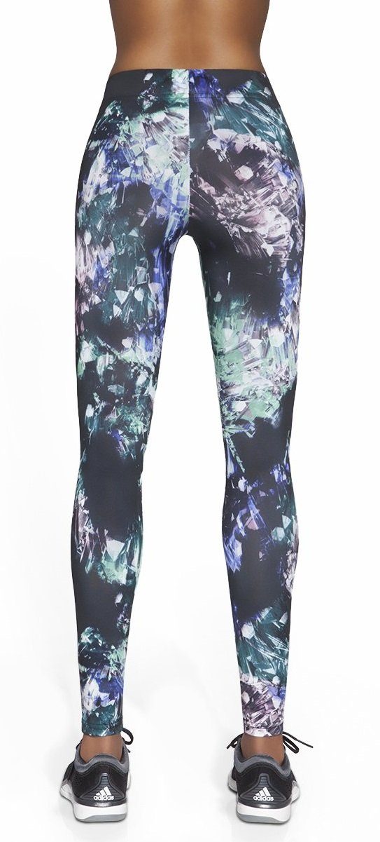 Bleu Bas Fitnesshose Leggings Laufhose Sportleggings