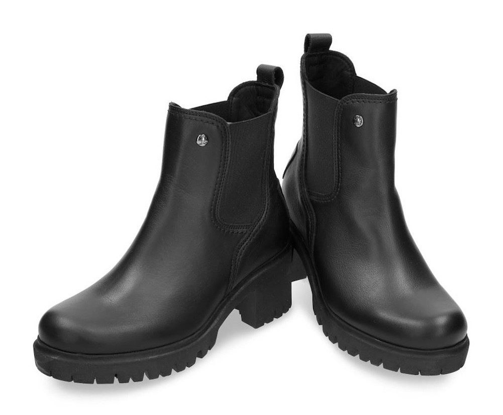 Panama Jack Pia Chelseaboots Stiefelette, Schlupfschuh, Blockabsatz, mit Profilsohle