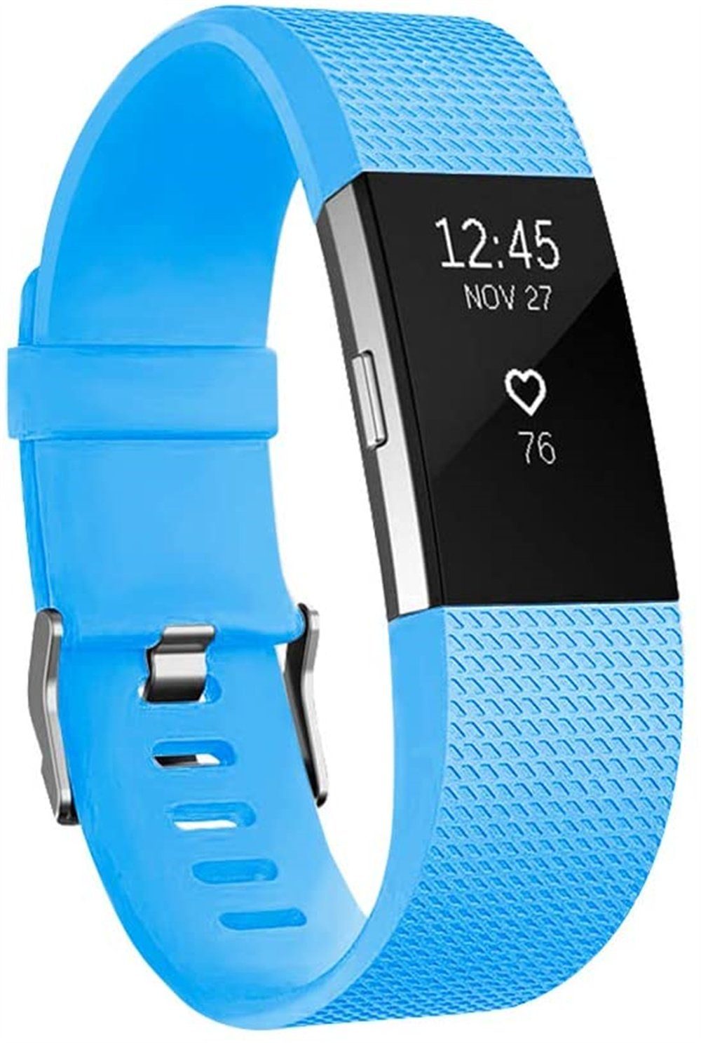 ELEKIN Smartwatch-Armband Ersatzbänder, kompatibel mit Fitbit Charge 2, Classic & Special Himmelblau