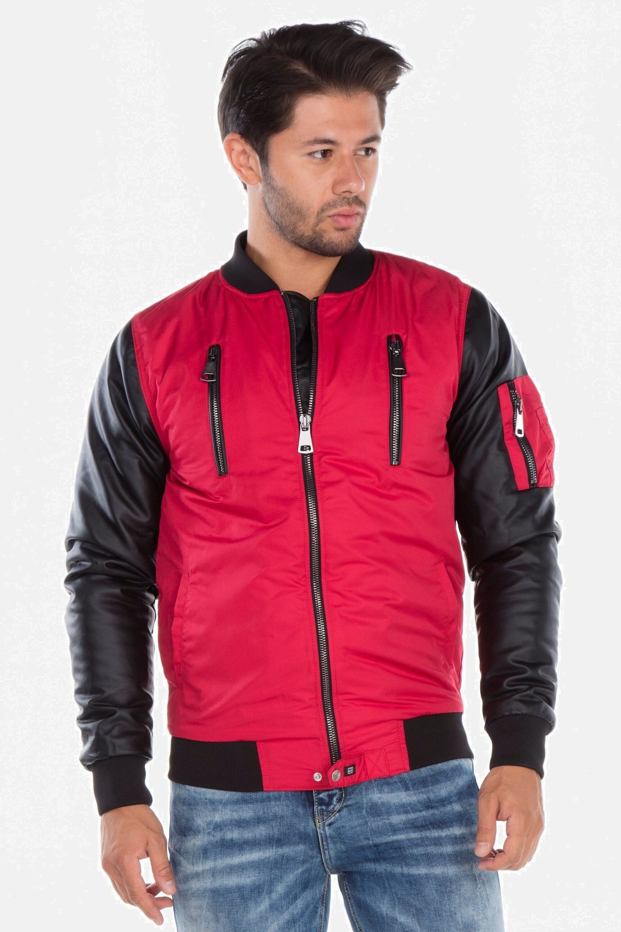 Cipo & Baxx Bikerjacke Jacke in Slim-Fit, CJ-175