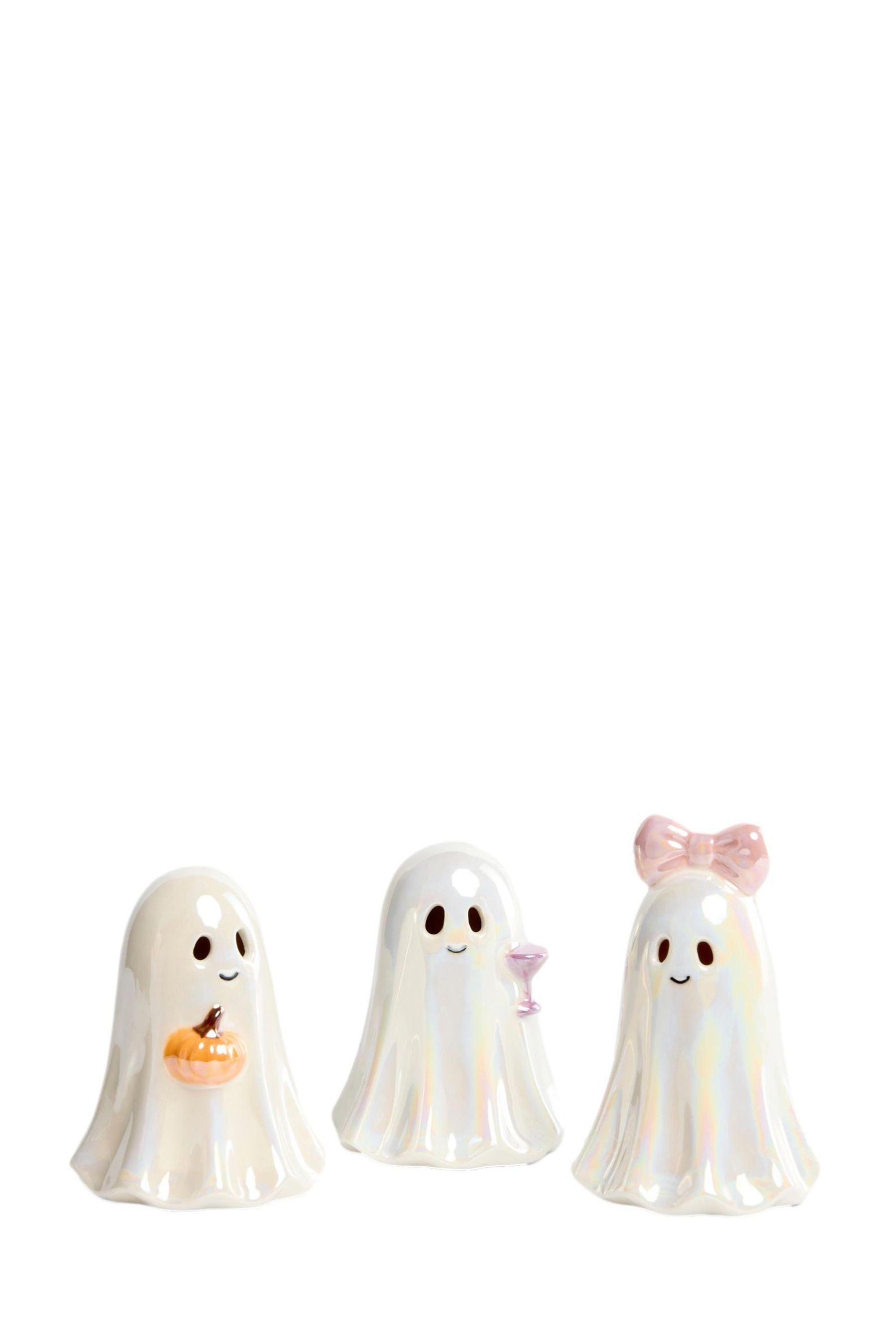 Next Dekoobjekt 3er-Set Halloween-Dekogeister aus Keramik