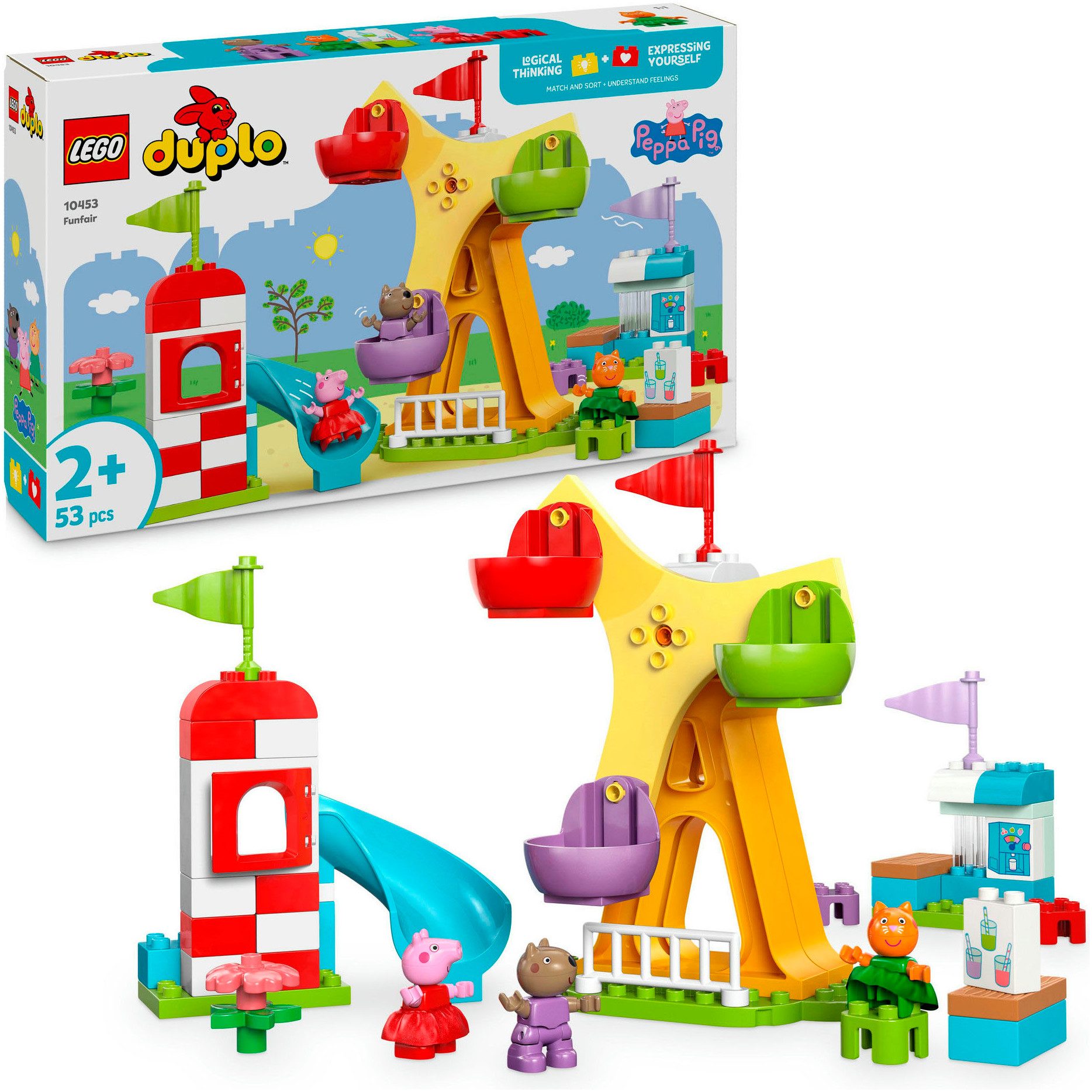 LEGO® Jahrmarkt (10453), LEGO® DUPLO Peppa Pig Konstruktionsspielsteine, (5 günstig online kaufen