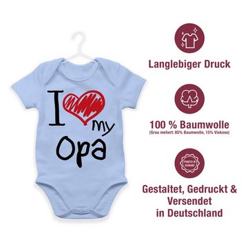 Shirtracer Shirtbody I love my Opa I Geschenk Vatertag Baby