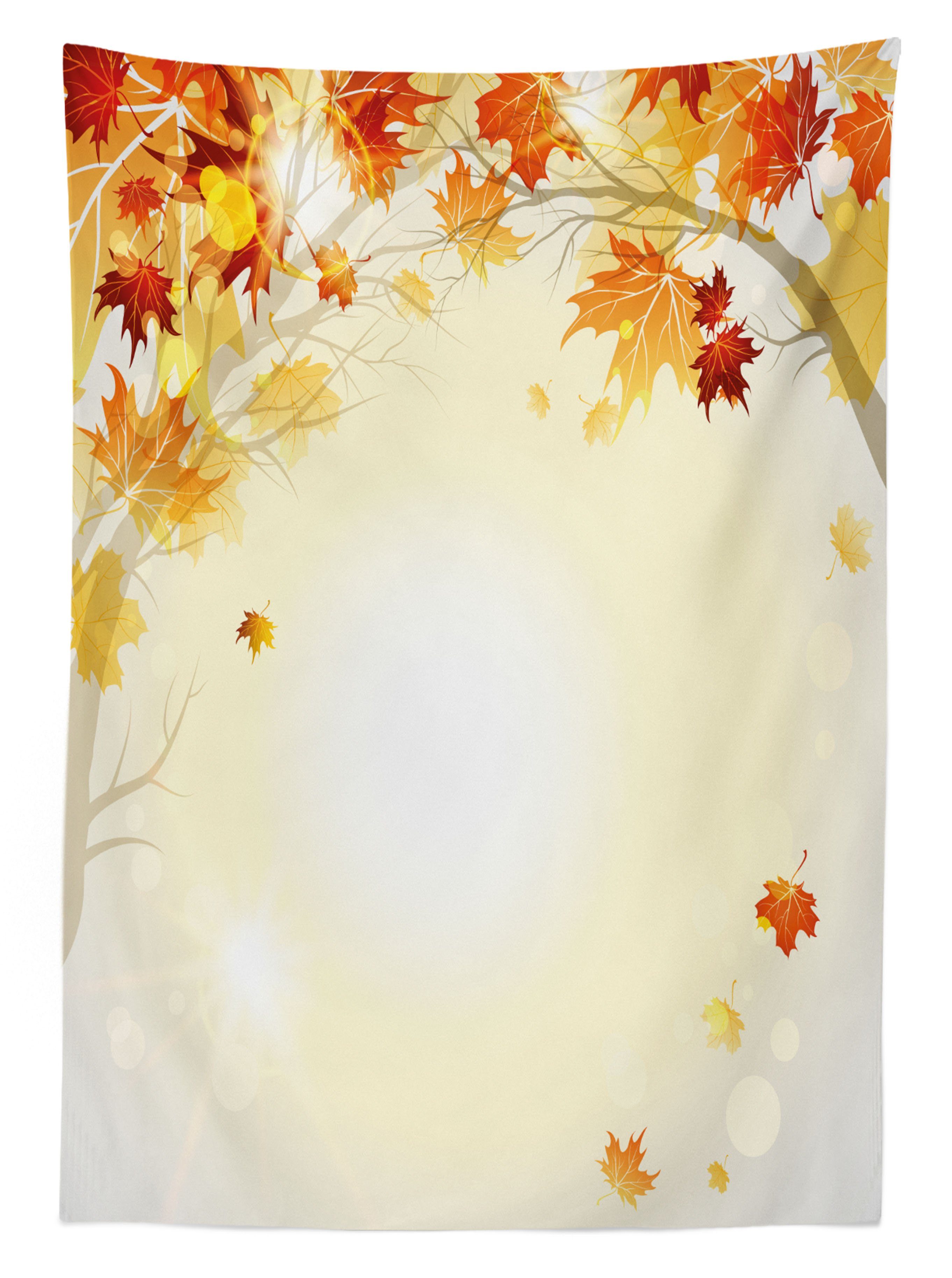 Farbfest Tischdecke Abakuhaus Bereich Farben, Waschbar Für Klare den Baum Außen und Herbst-Blätter Blätter geeignet