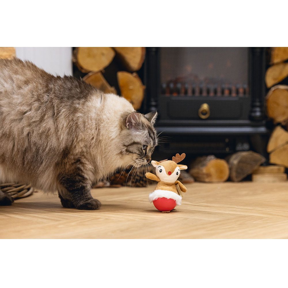 Beeztees Tierball Beeztees Xmas Katzenspielzeug Wobbler