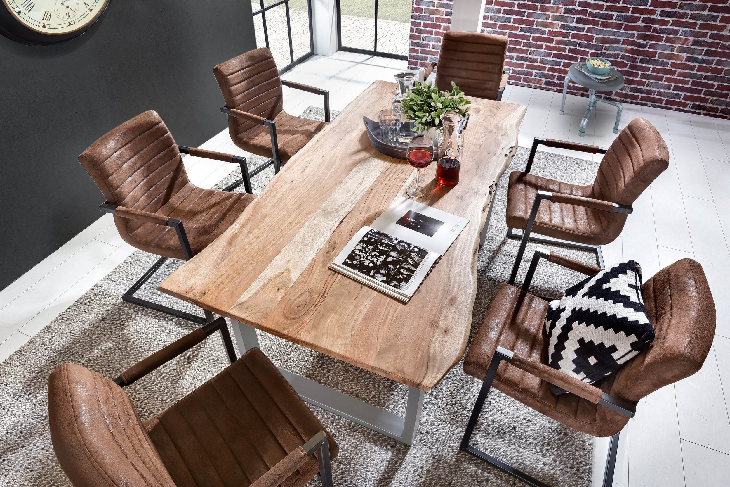 SAM® Baumkantentisch Sonja, massives Holz, echte günstig online kaufen