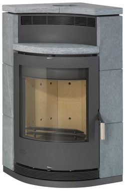 Fireplace Kaminofen Lyon Speckstein, 8,8 kW, Zeitbrand, Eckofen