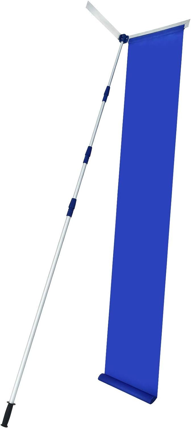 KOMFOTTEU Schneeschieber, mit 620,00 cm langem Stiel, Oxford Tuch Rutsche & günstig online kaufen