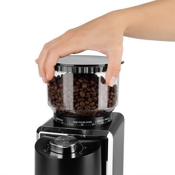 BEEM Kaffeemühle GRIND-PERFECT elektrisch 250 g, 150,00 W, 250,00 g Bohnenbehälter, Mengendosierung per Drehrad einstellbar (2-12 Tassen)