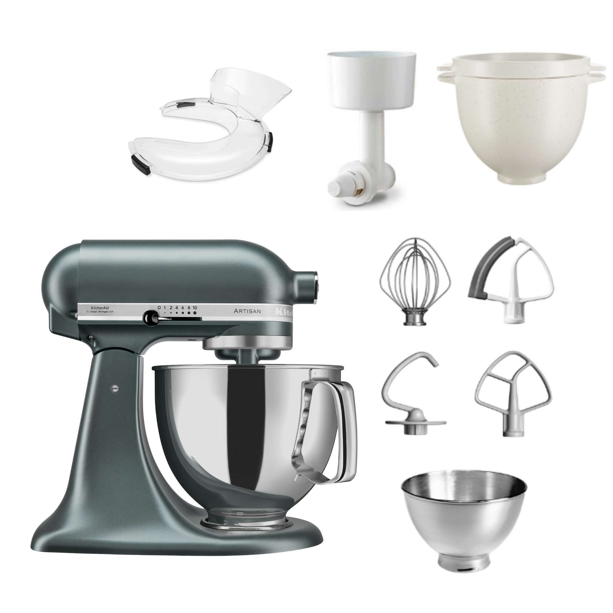 KitchenAid Küchenmaschine KitchenAid 4,8 L 5KSM175 Kuechenmaschine Breadlover Set