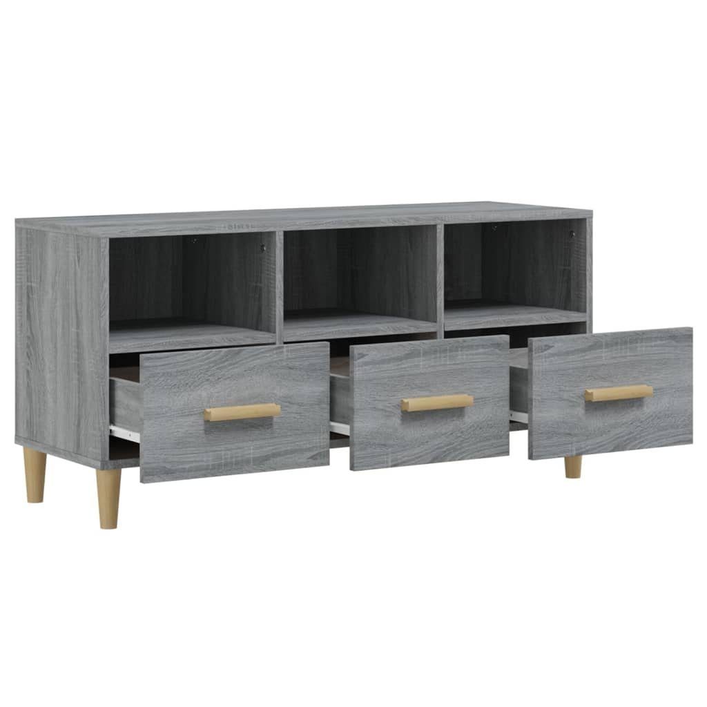 furnicato Holzwerkstoff cm TV-Schrank 102x36x50 Sonoma Grau