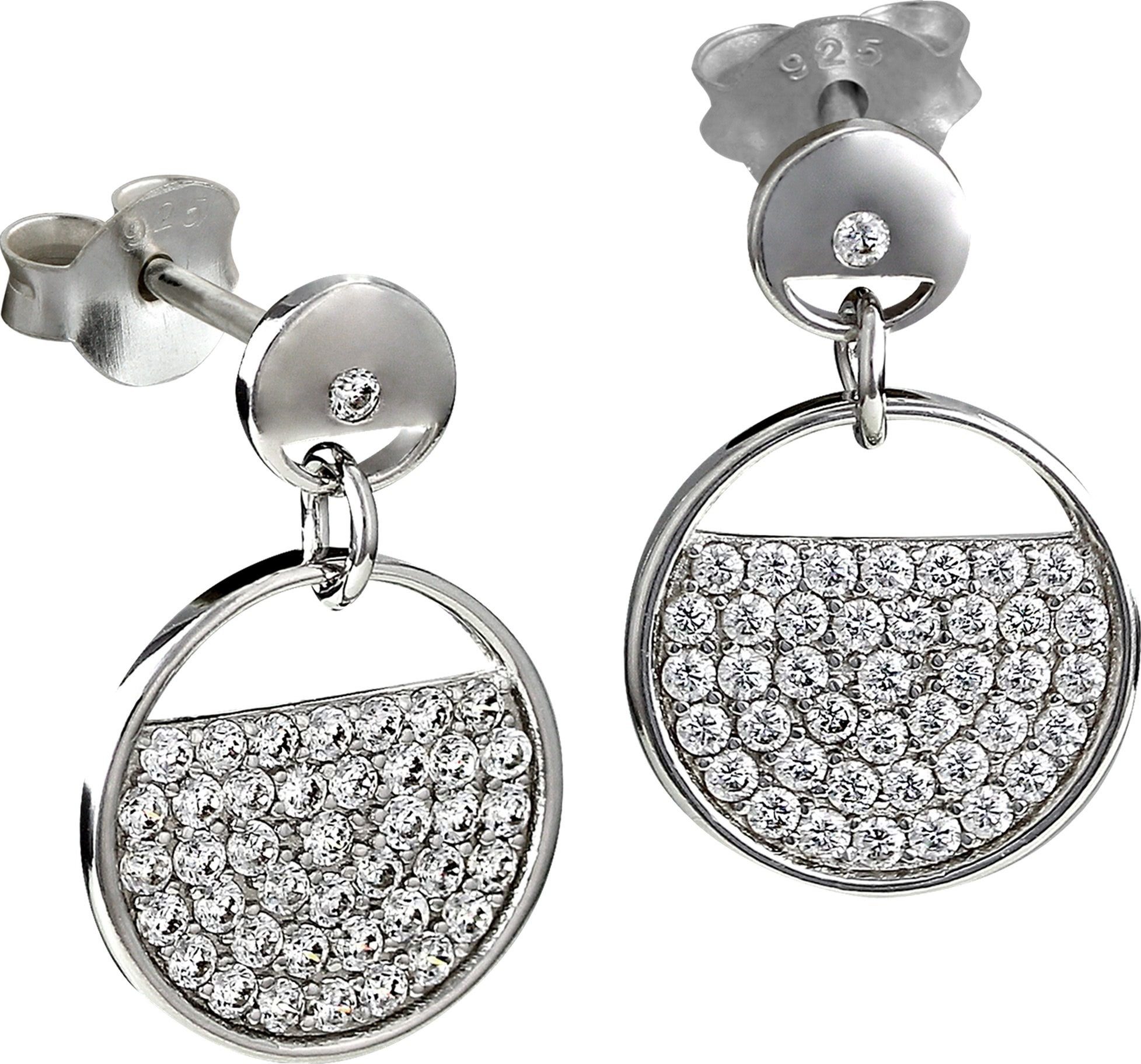 SilberDream Paar Ohrstecker SilberDream weiß Glamour Ohrringe Zirkonia (Ohrstecker), Damen Ohrstecker Glamour 925 Sterling Silber, weiß