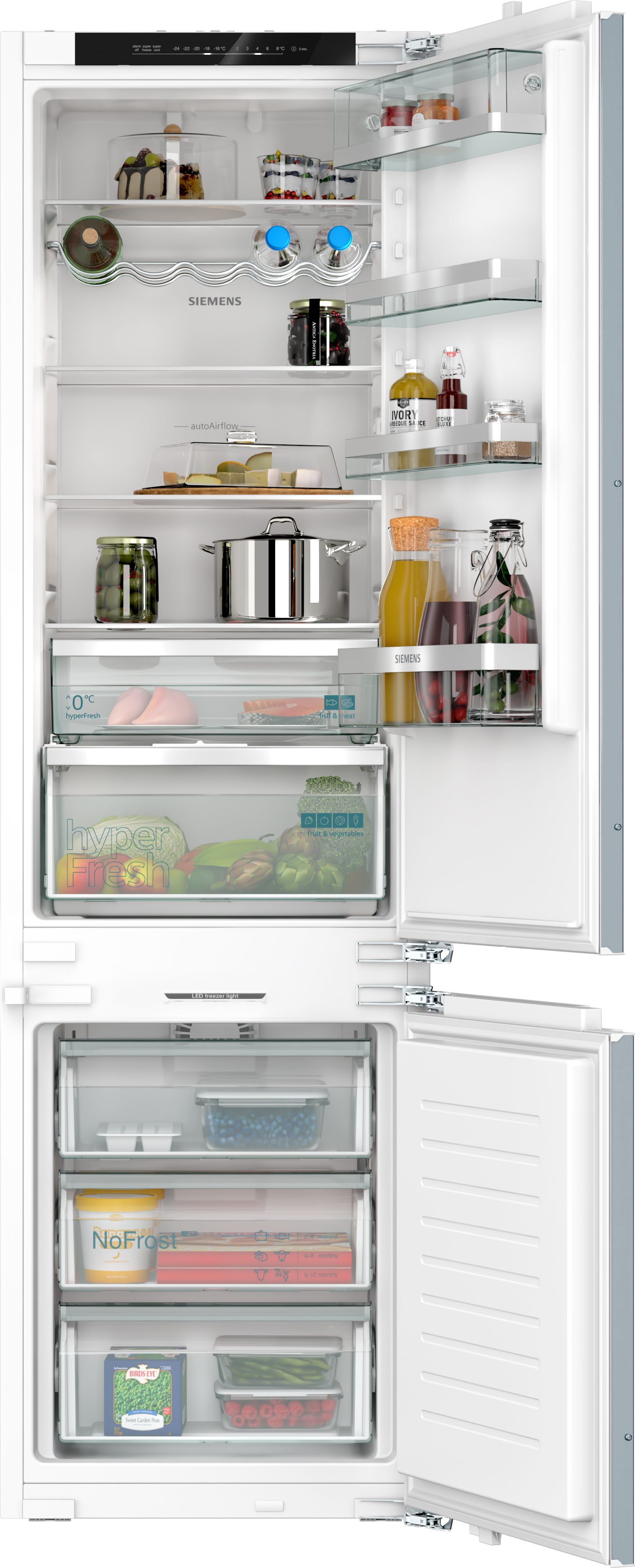 SIEMENS Einbaukühlgefrierkombination iQ500 KI96NADC0, 193,5 cm hoch, 55,8 cm breit