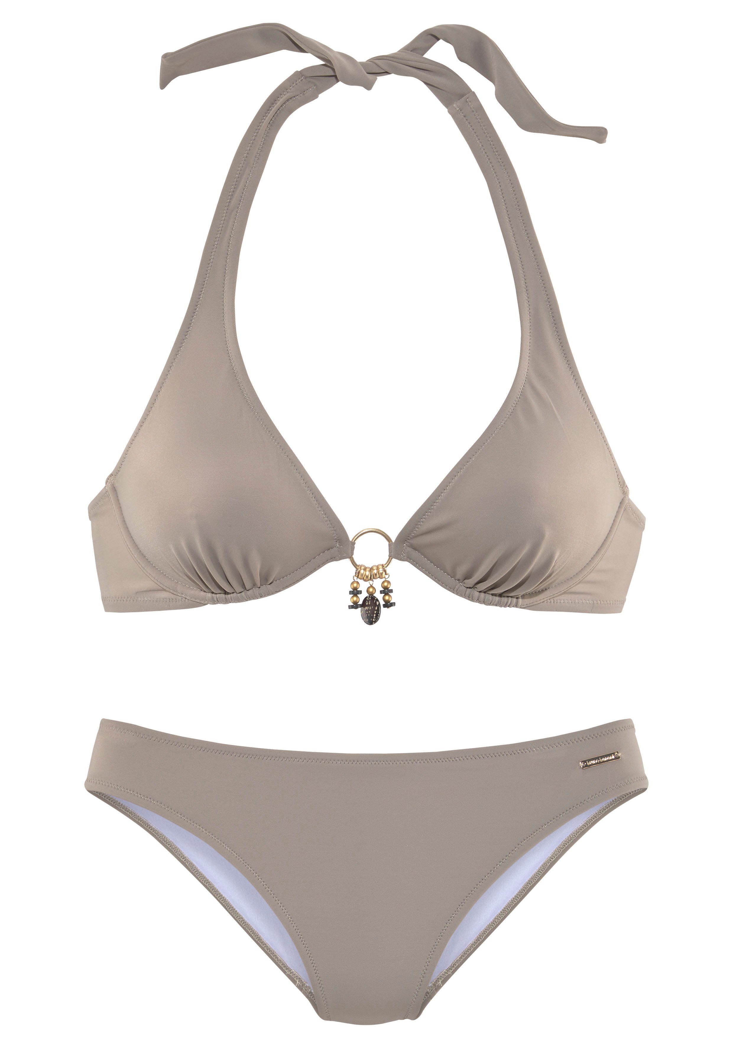 Bruno Banani Bügel-Bikini mit gold-schwarzenen Accessories – Bild 2 von 5