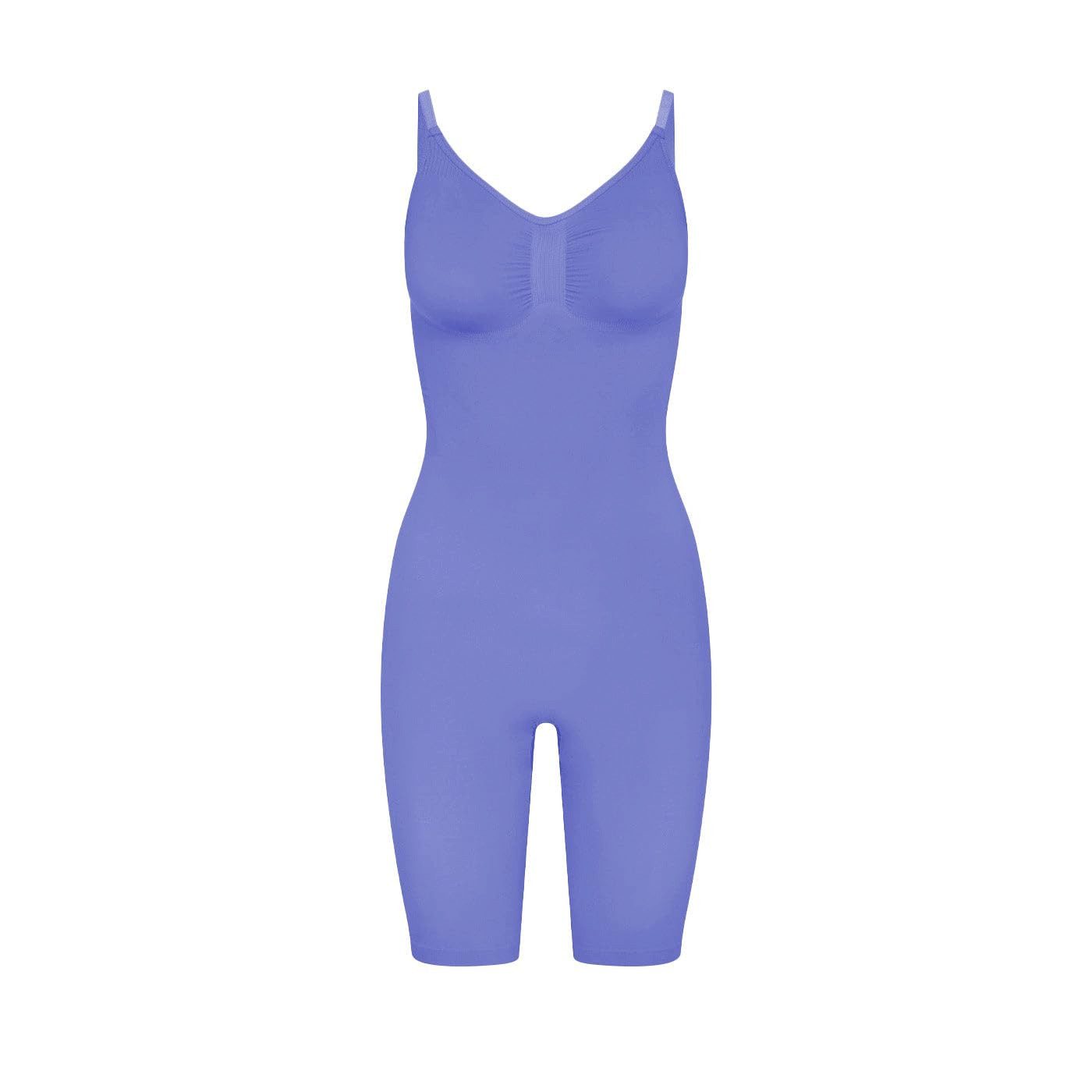 cfab by creamy fabrics Miederbody Bodysuit Sculpting Shapewear mit Shorts-Soft Violet-3XL (1-tlg) Figurformend