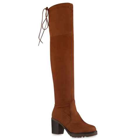 VAN HILL 833657 Overkneestiefel Bequeme Schuhe