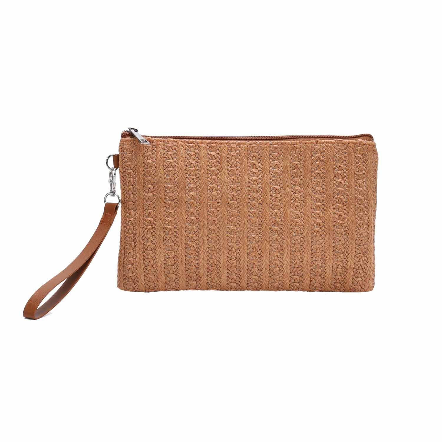 Schultertasche Damen Tasche Strohtasche Strand Geldbörse Handtasche Clutch Smartphone