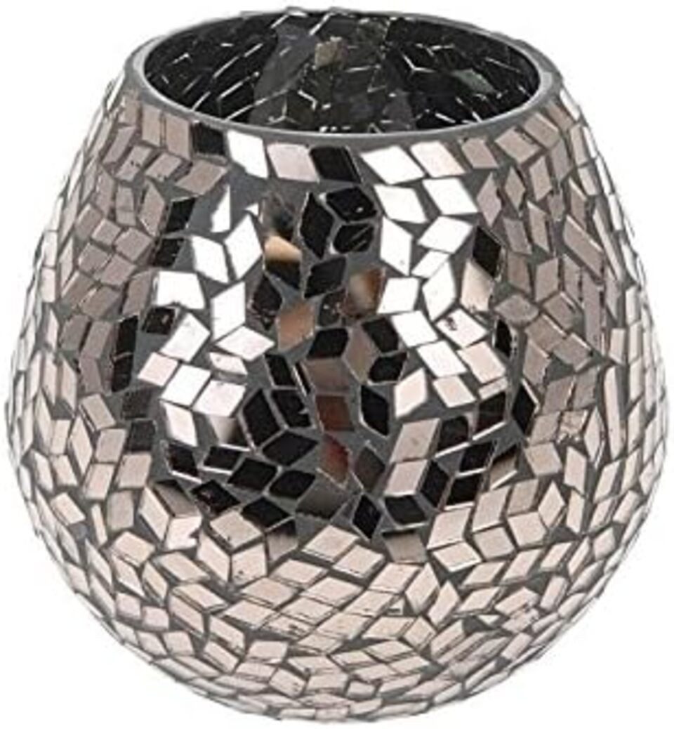 WieWin Teelichthalter Teelichthalter mit Spiegel-Mosaik (1 günstig online kaufen