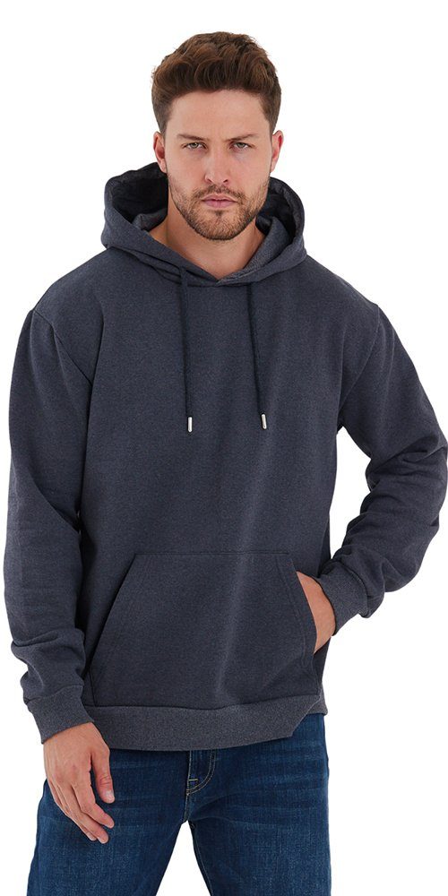 COMEOR Kapuzenpullover Herren Hoodie Sweatshirt mit Kapuze Dunkelgrau