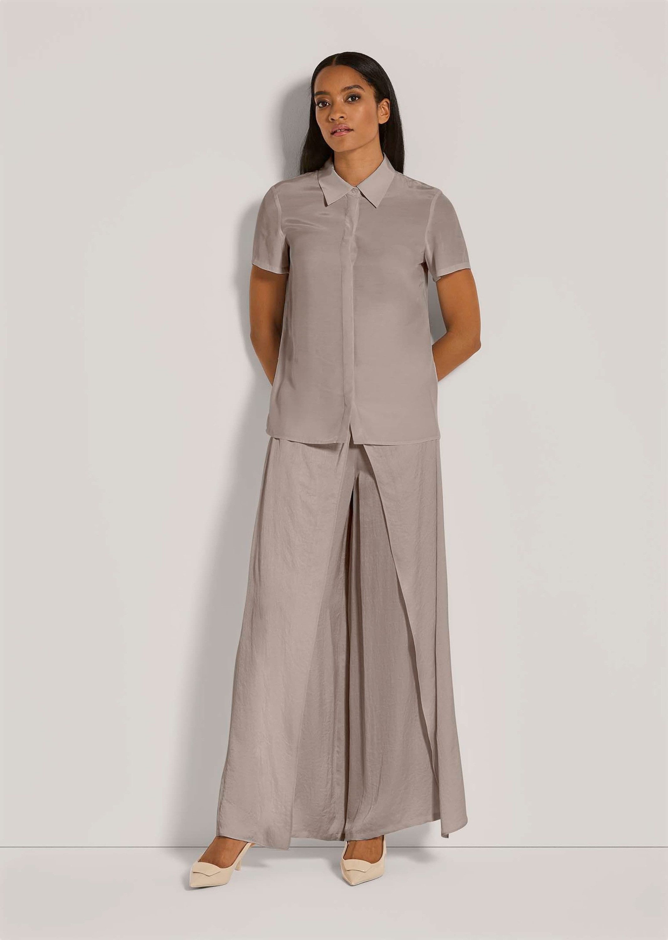 MADELEINE Hemdbluse Kurzarm-Bluse aus Viskose günstig online kaufen