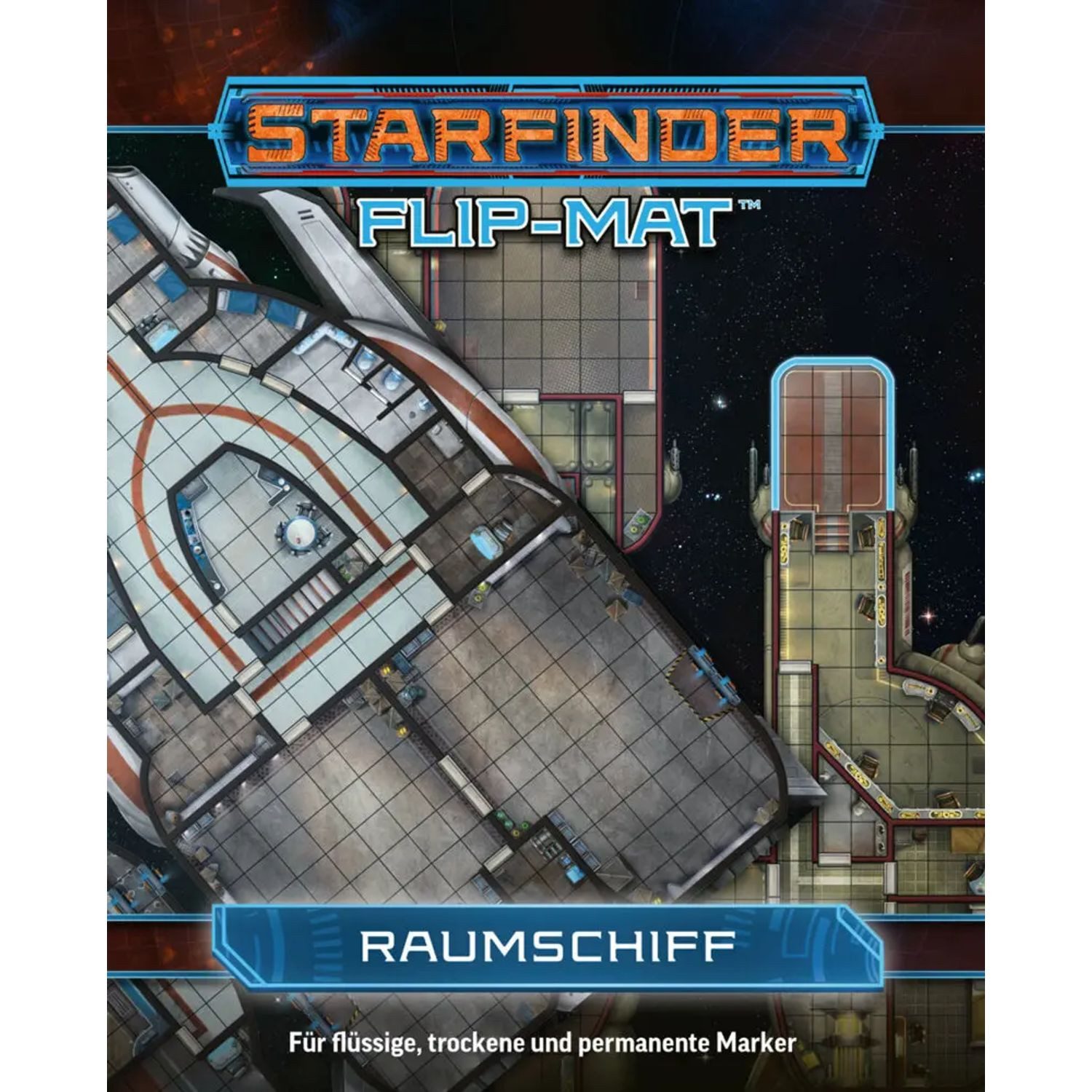 Ulisses Spiele Spiel Starfinder Flip-Mat: Raumschiff