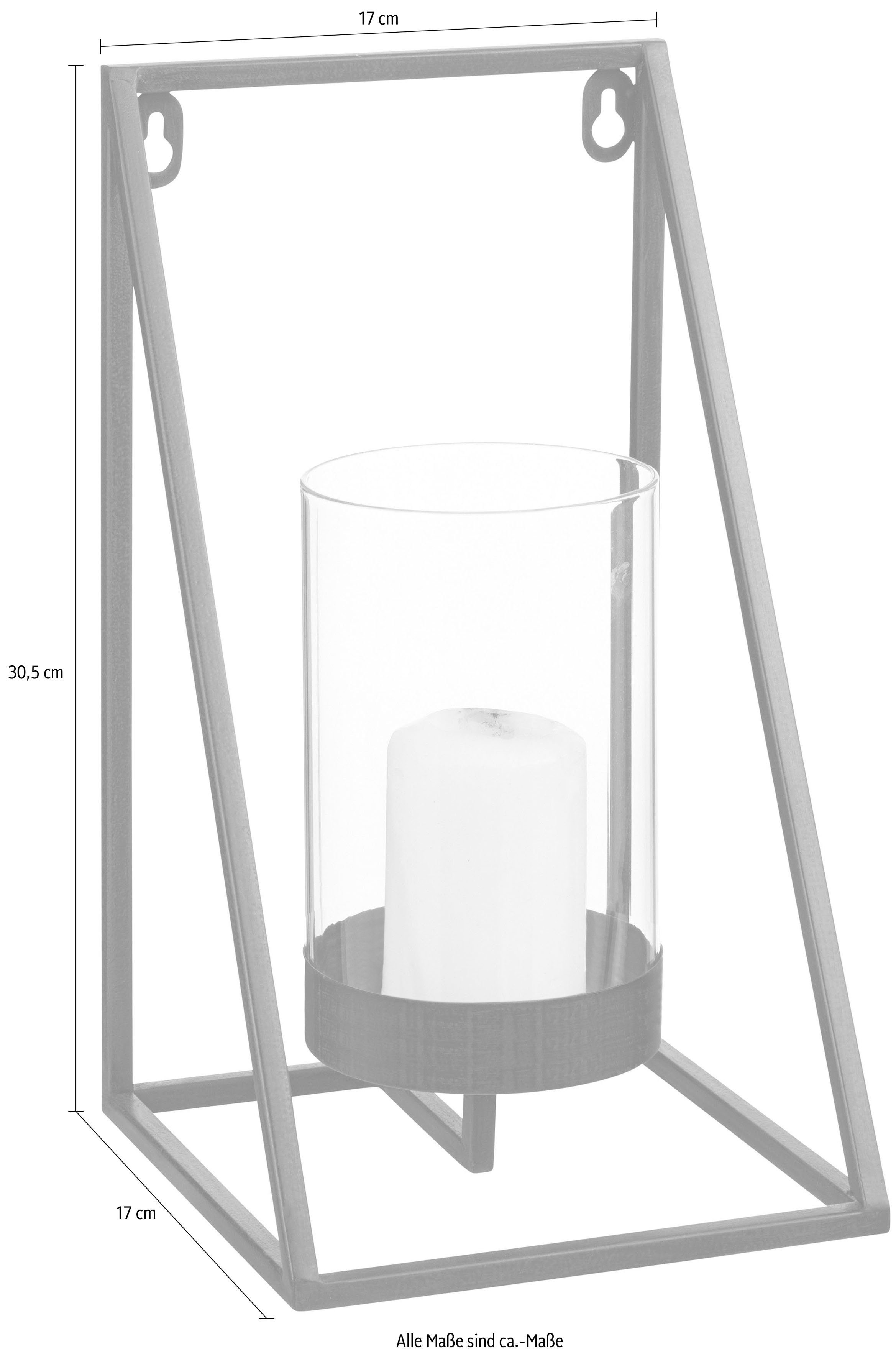 OTTO home Wandkerzenhalter Industrial Candleholder (1 St), Industrial, modern, Metall, schwarz