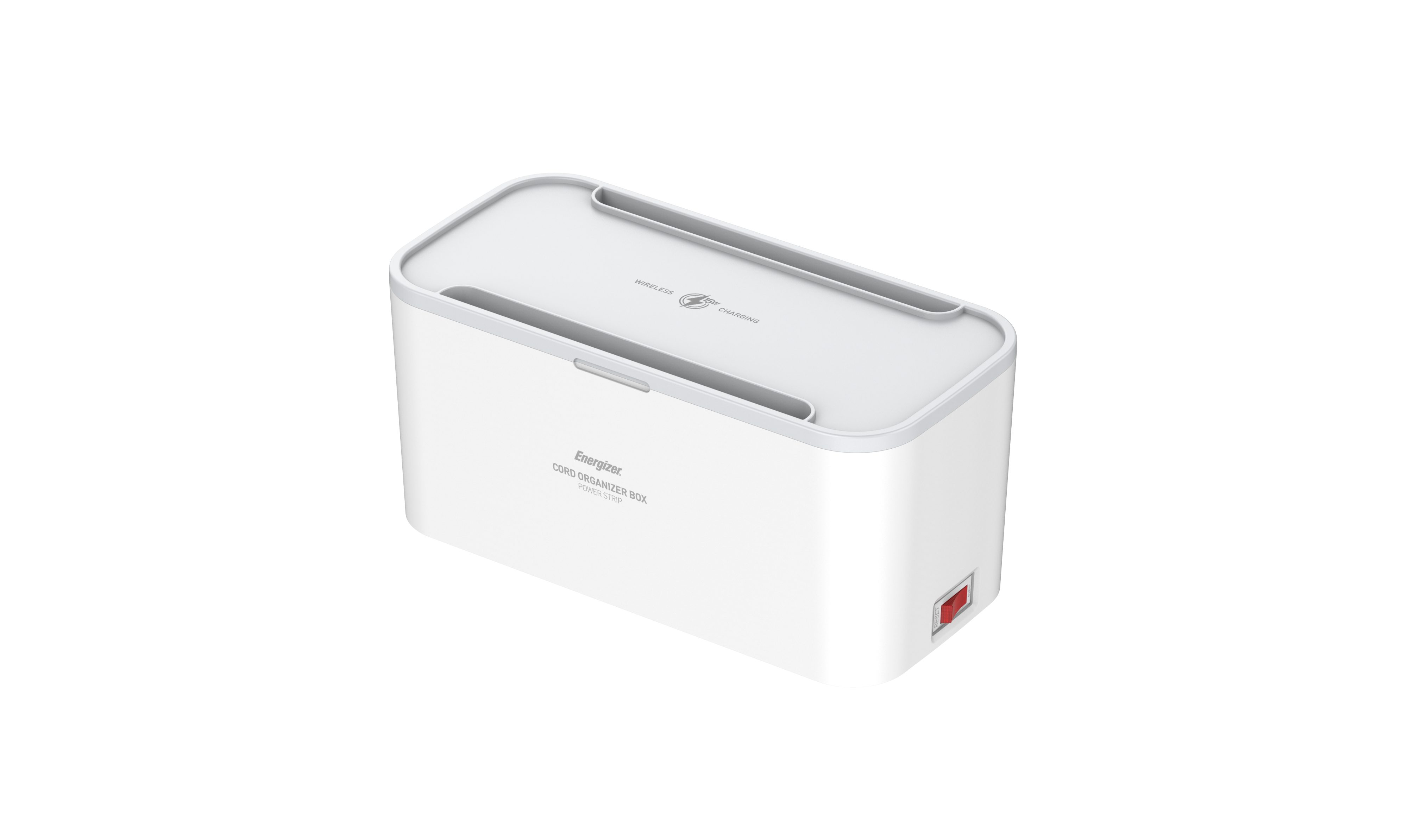 Energizer EPB2500W03EU - 30-W - mit kabellosem Ladegerät und Kabelorganisator Steckdosenleiste
