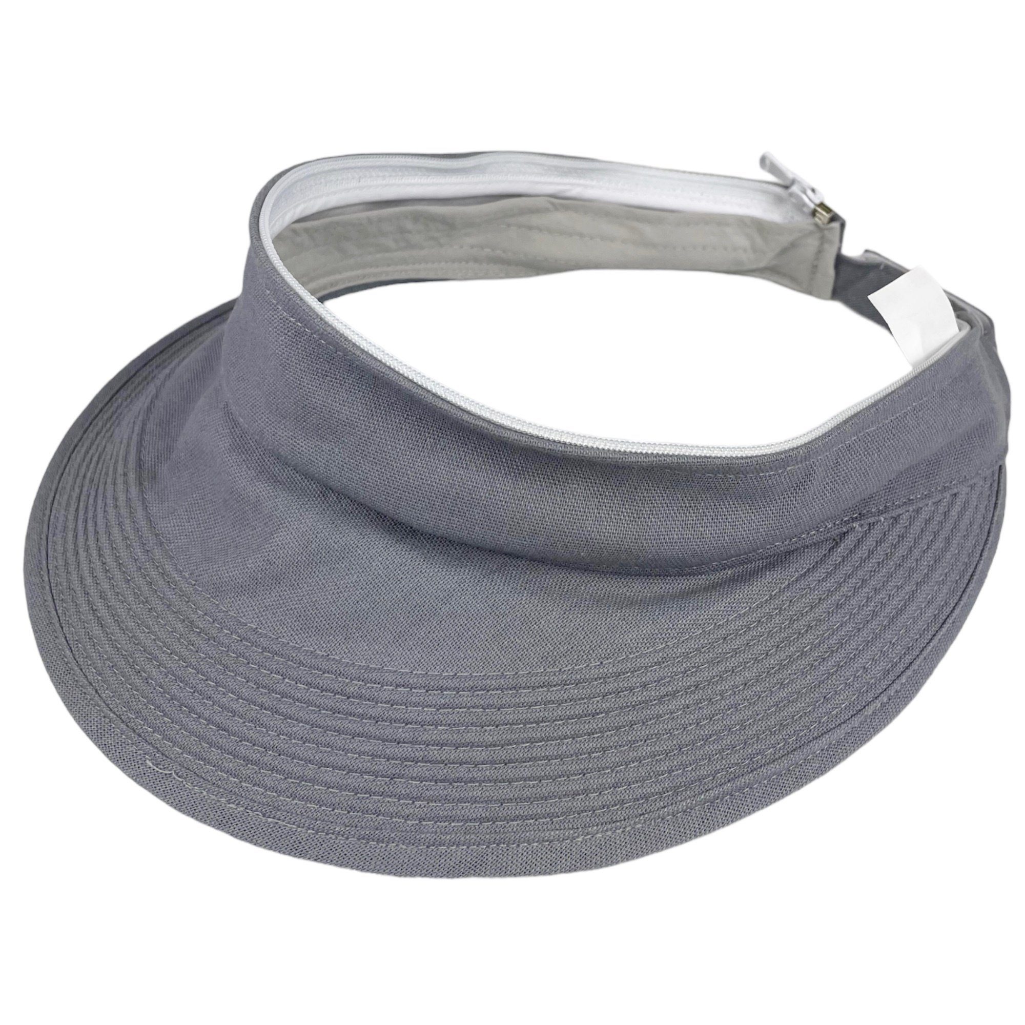 Taschen4life Sonnenhut Visor Cap 2in1 Sonnencap Basecap & Sonnenschutz in Einem, unisex, aus Leinen – Bild 5 von 5
