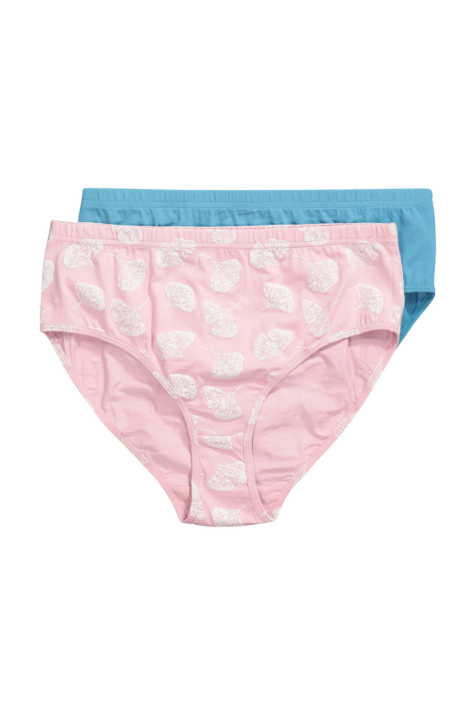 Slip Midislips 2er-Pack uni/Gingko Biobaumwolle